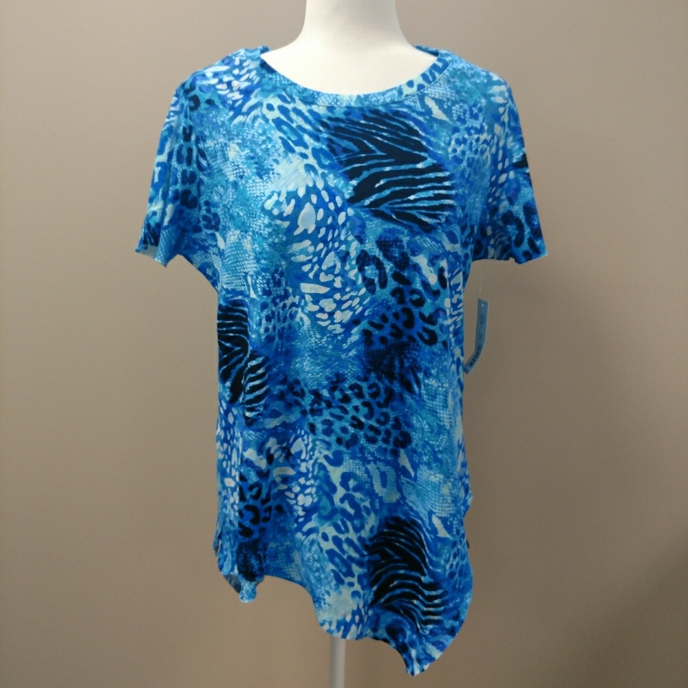 Handkerchief hem cotton t-shirt